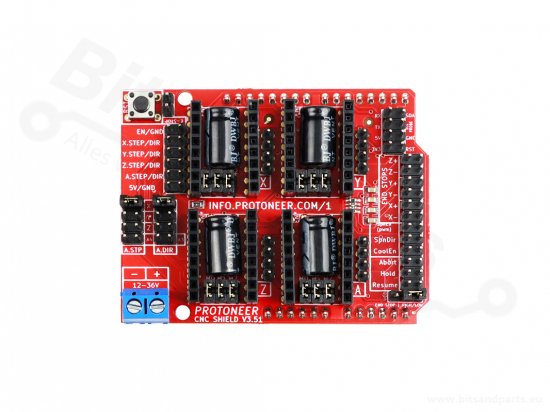 CNC Arduino shield V3.51 - GRBL v0.9 Compatible - Elecrow